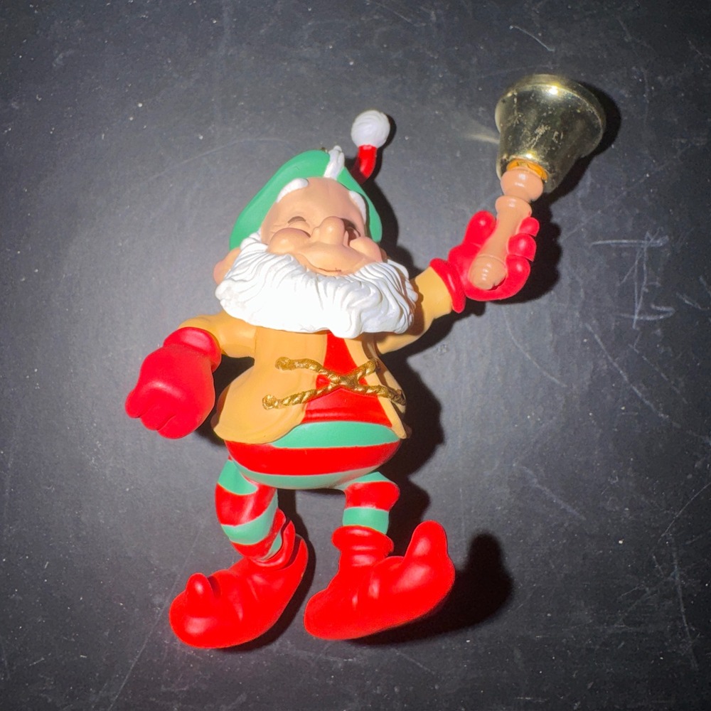 Hallmark Keepsake Ornament 2000 Bell-Bearing Elf Collector's Club Ken Crow Brass